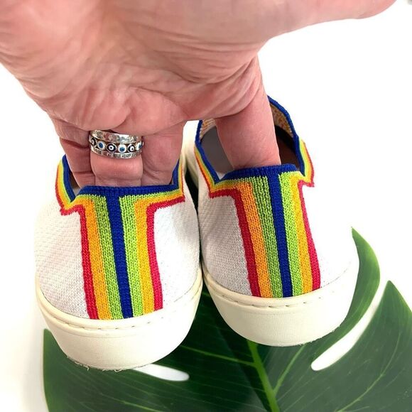 ROTHY’S Rainbow Pride Slip On Sneakers (Sz 43.5) - Picture 4 of 8